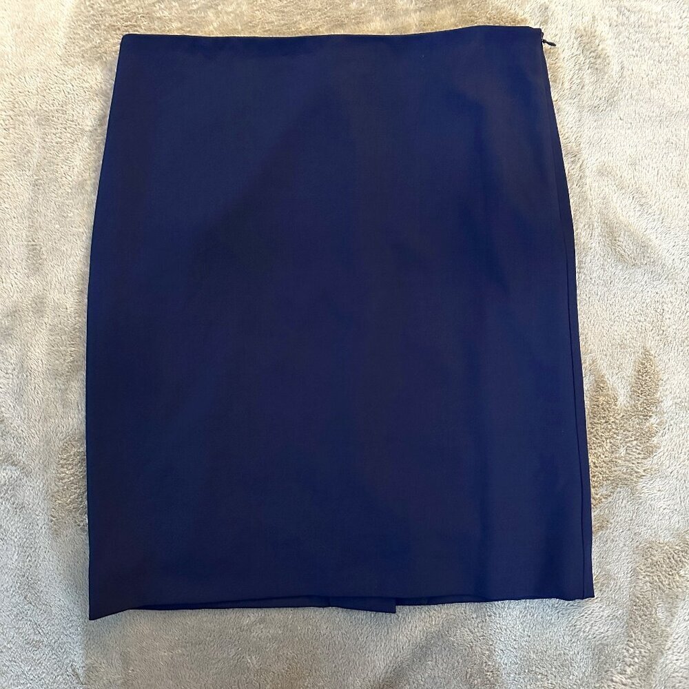 M.M. Lafleur Navy Blue Skirt Women's 8 Career Business Classic